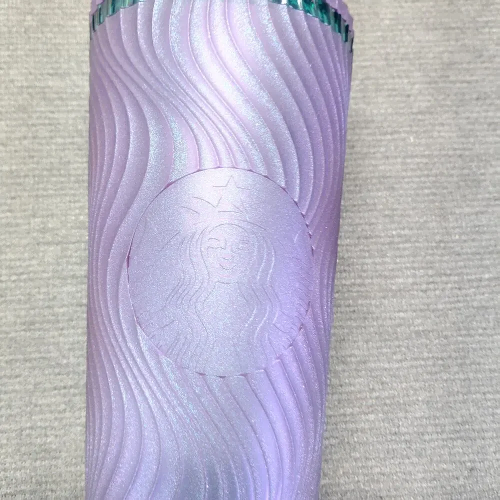Starbucks 2024 Iridescent Purple Swirl Venti Cold Cup Tumbler 24oz NWT
